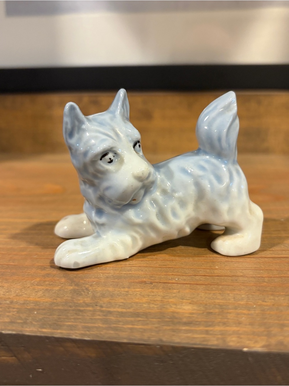 Vintage Sweet SCHNAUZER PORCELAIN FIGURINE GORGEOUS BOY 1950s